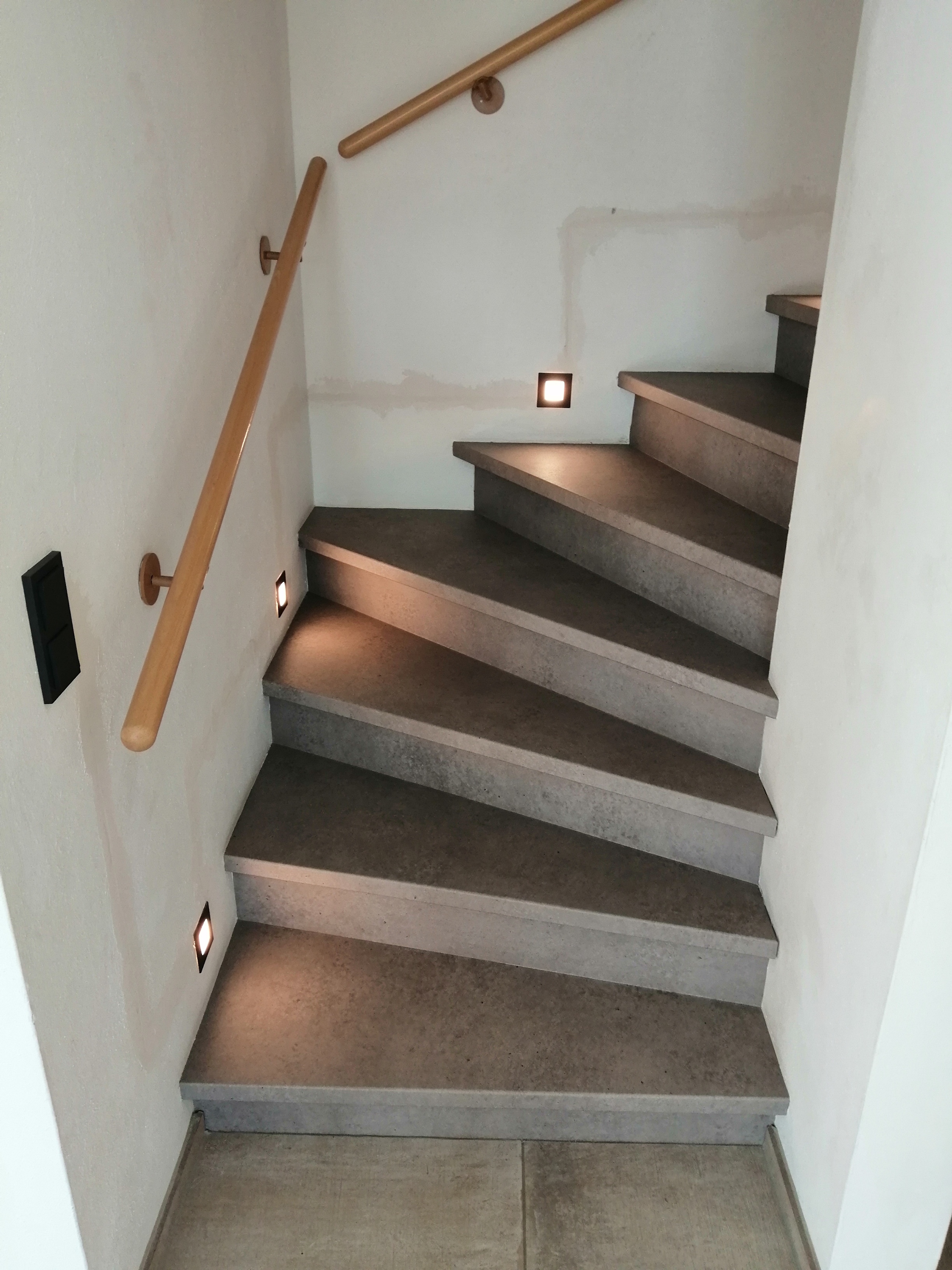 Klebefolie Treppenstufen Beton NS