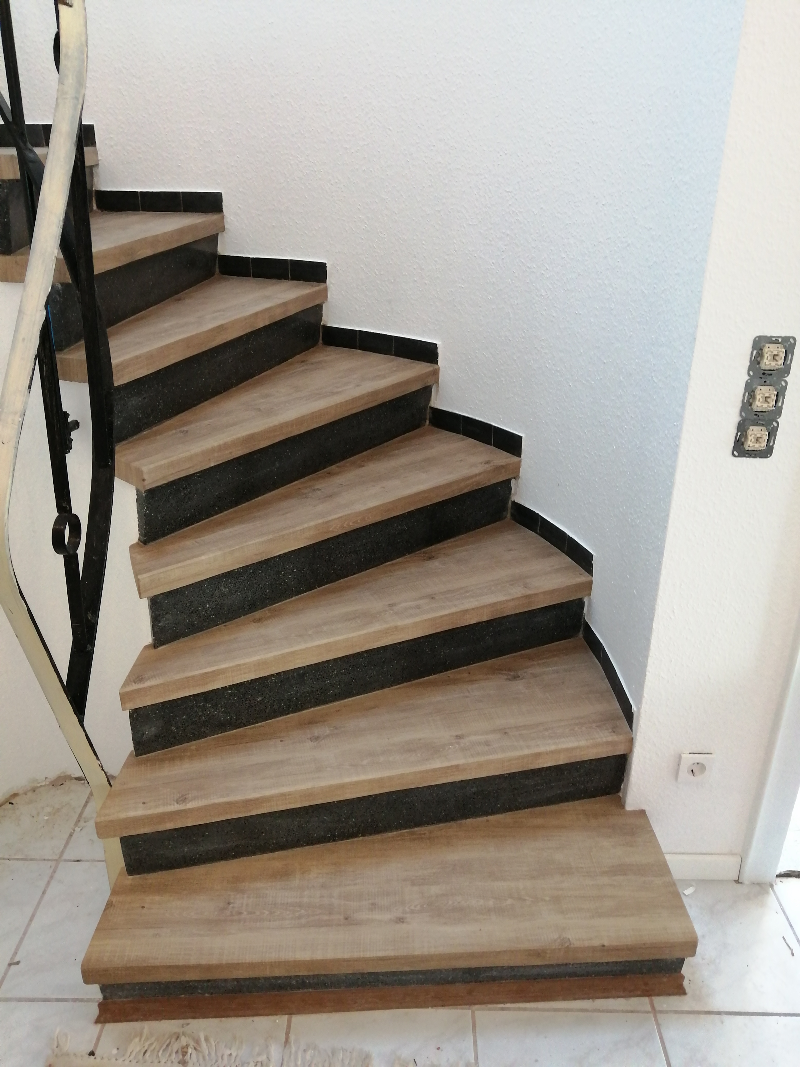 Möbelfolie Steintreppe Holz PZ Paleas